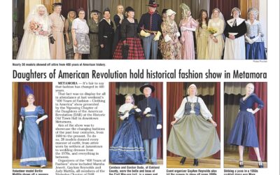 Daughters of the American Revolution Hold Fashion Show At Metamora’s Old Town Hall